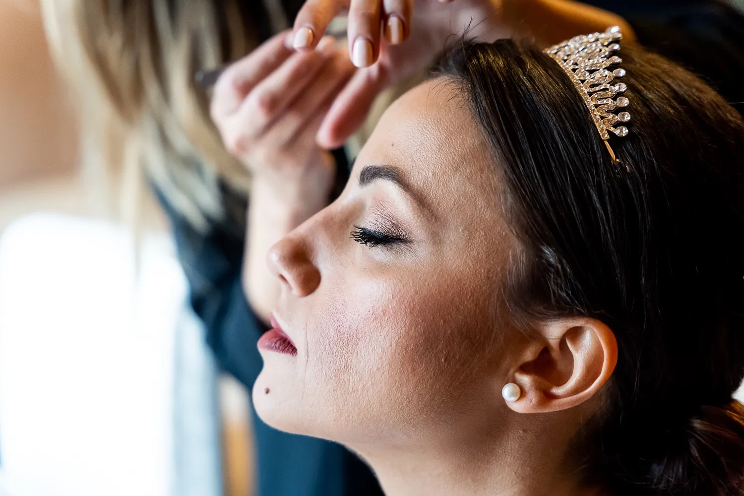 Novia maquillada y peinada por Anartist