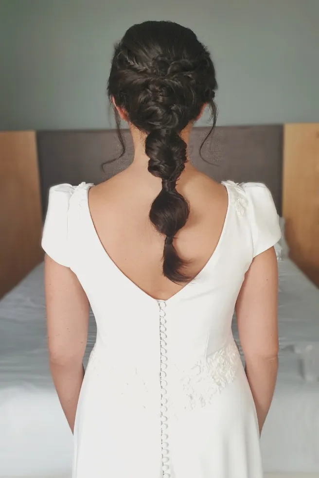 Novia maquillada y peinada por Anartist