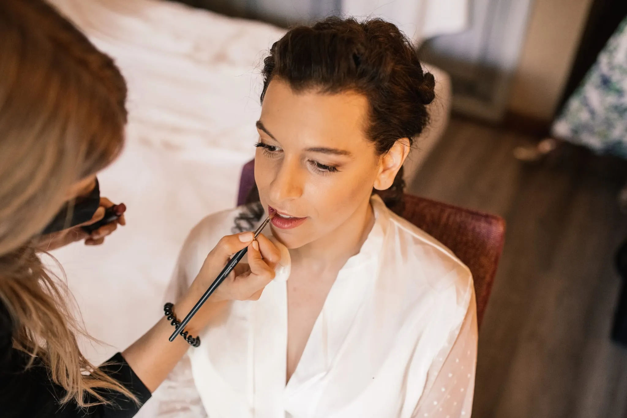 Novia maquillada y peinada por Anartist