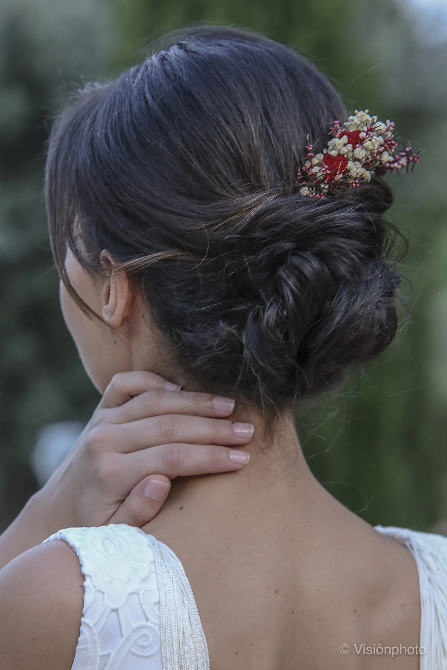 Novia maquillada y peinada por Anartist